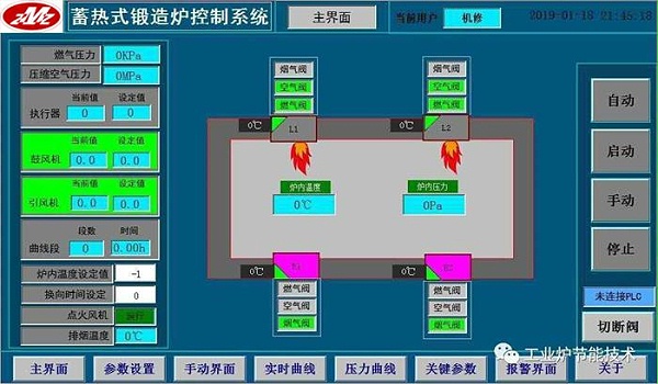 蓄热式锻造炉控制系统